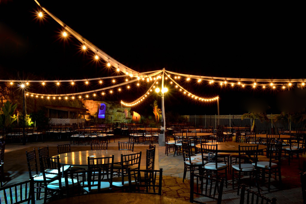 Light chain 10m, 20 sockets + LED lamps