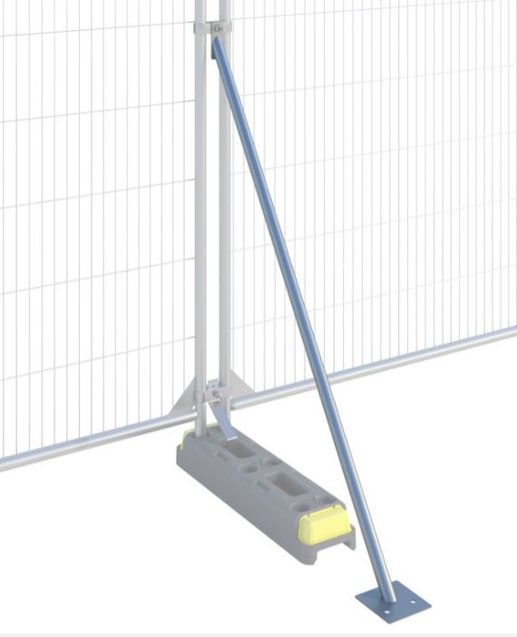 Fence wind support post Standard 165cm