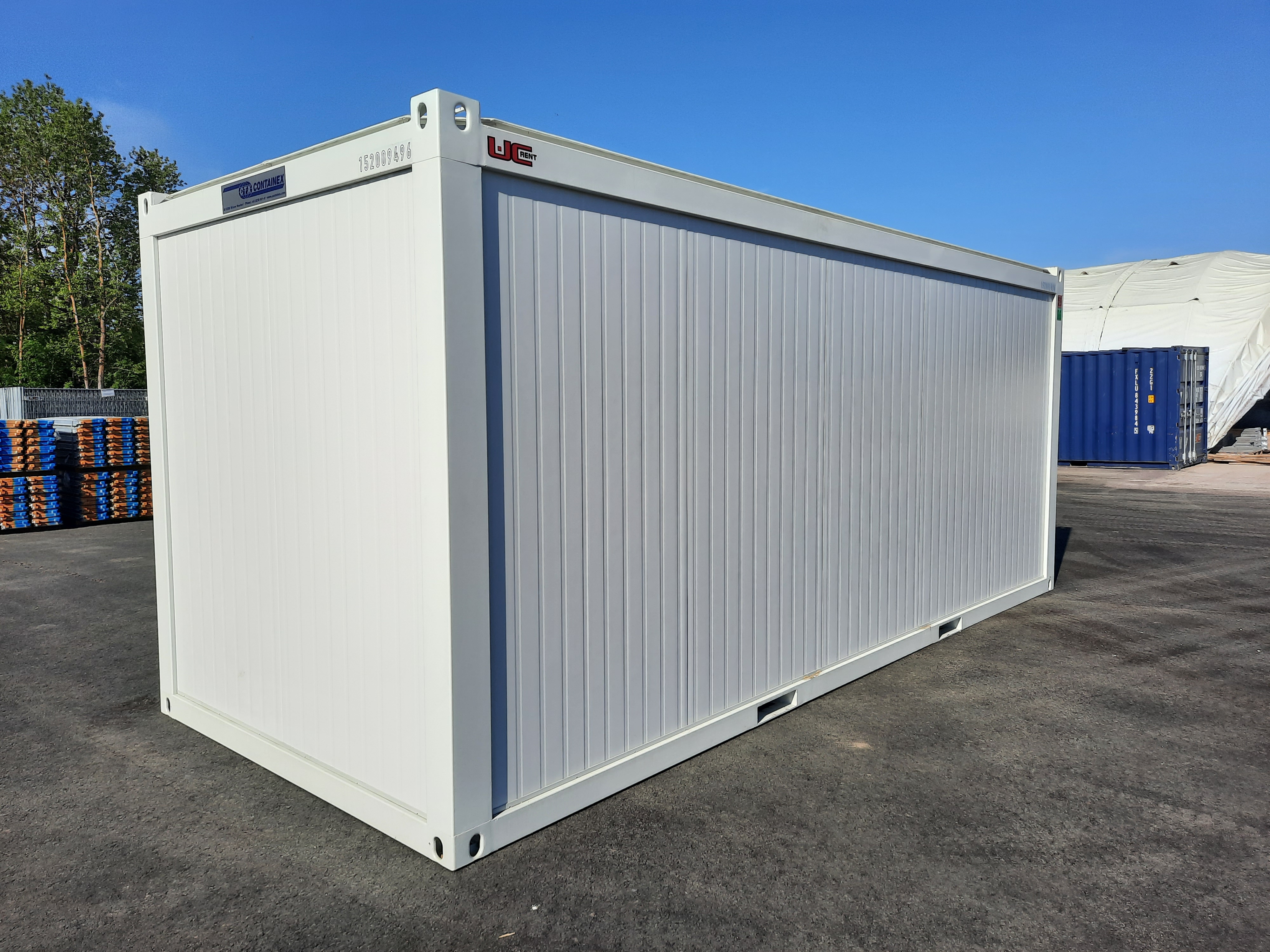 Containex BASIC soojak 2.4 x 6m, helehall RAL 7035