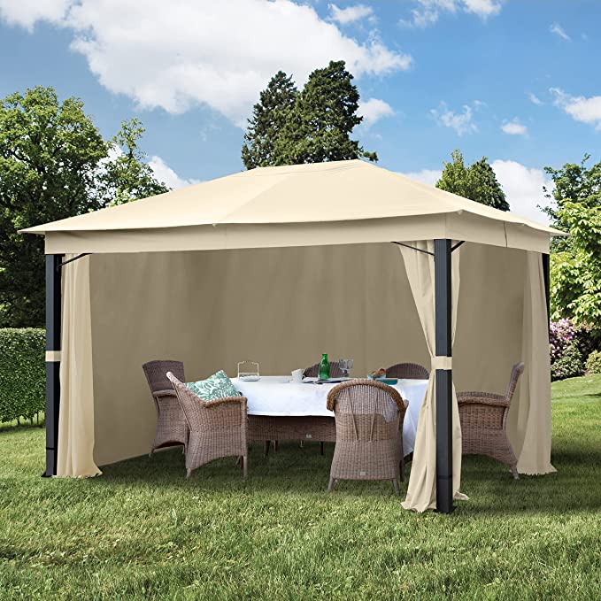 Garden pavilion Sunset Premium 3x4m, PU 220g/m2, champagne