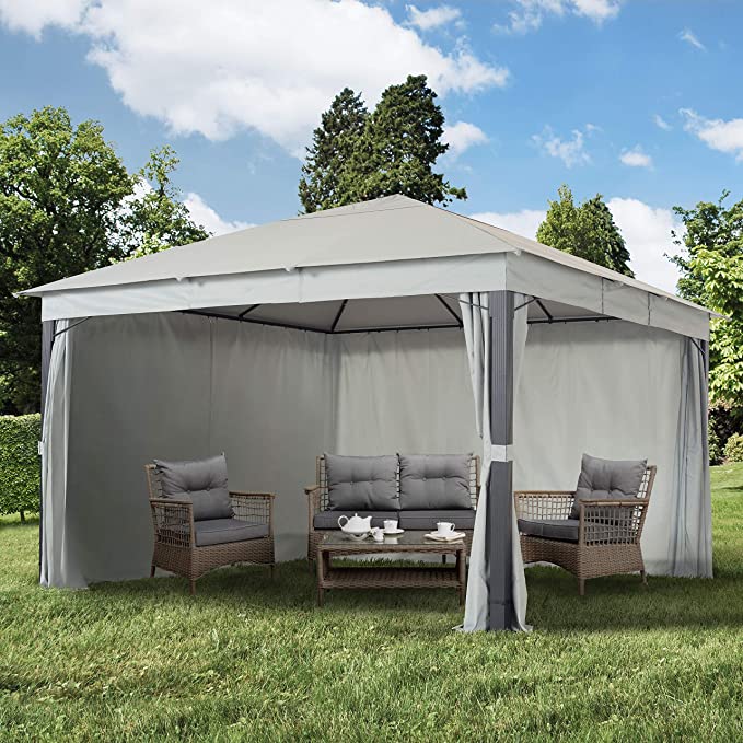 Aiapaviljon Sunset Premium 4x4m, PU 220g/m2, hall