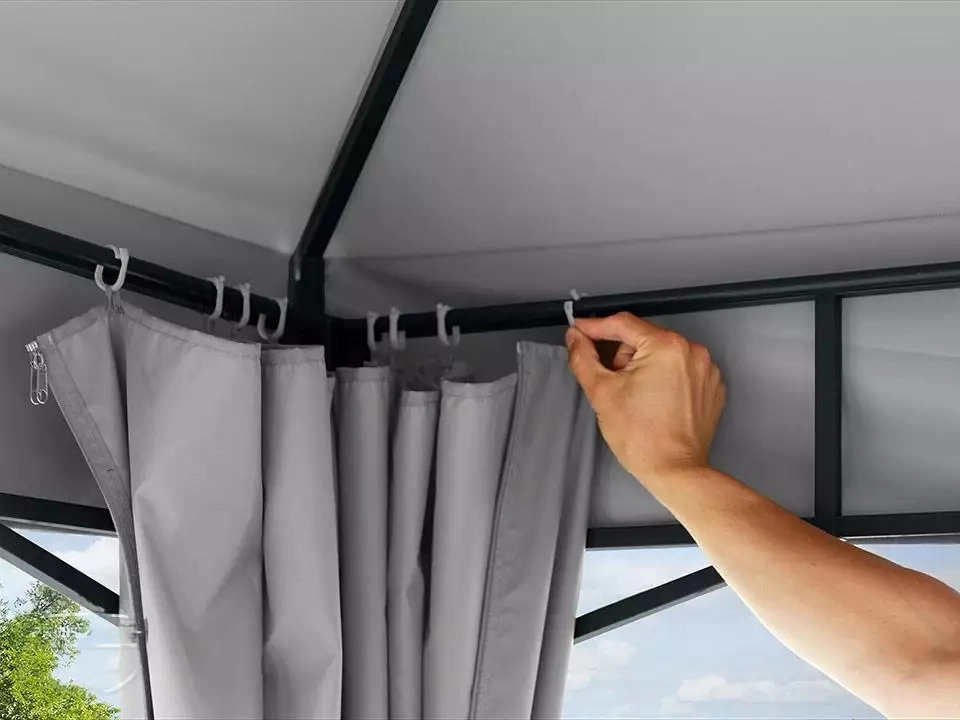 Aiapaviljon Sunset Classic 3x4m, PU 180g/m2, helehall