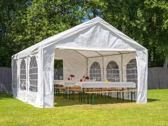Peo- ja aiatelk 3x6m, valge, PE 450g/m2