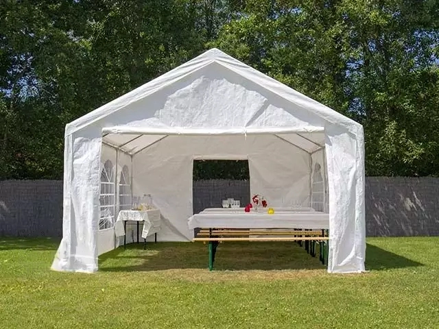 Peo- ja aiatelk 3x6m, valge, PE 450g/m2