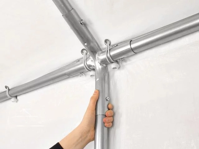 Peo- ja aiatelk 3x6m, valge, PE 450g/m2