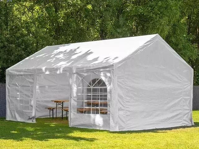 Peo- ja aiatelk 3x6m, valge, PE 450g/m2