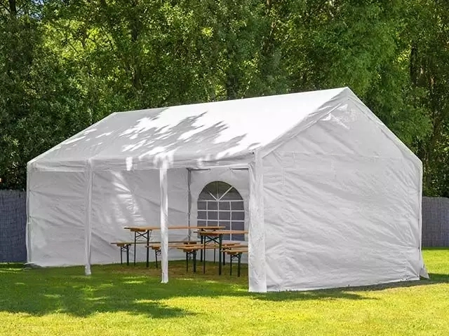 Peo- ja aiatelk 3x6m, valge, PE 450g/m2