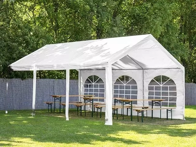 Peo- ja aiatelk 3x6m, valge, PE 450g/m2