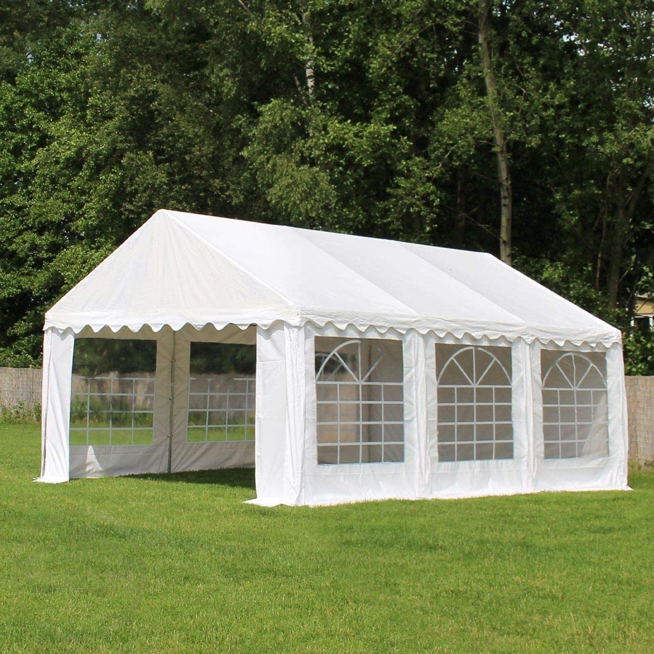 Peo- ja aiatelk 3x6m, valge, PVC 700g/m2