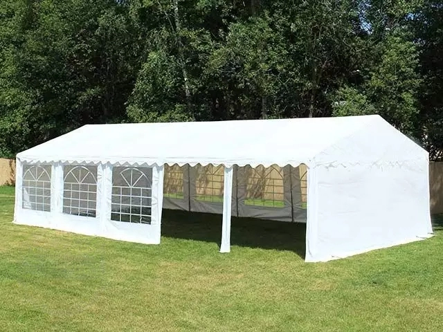 Peo- ja aiatelk 3x6m, valge, PVC 700g/m2