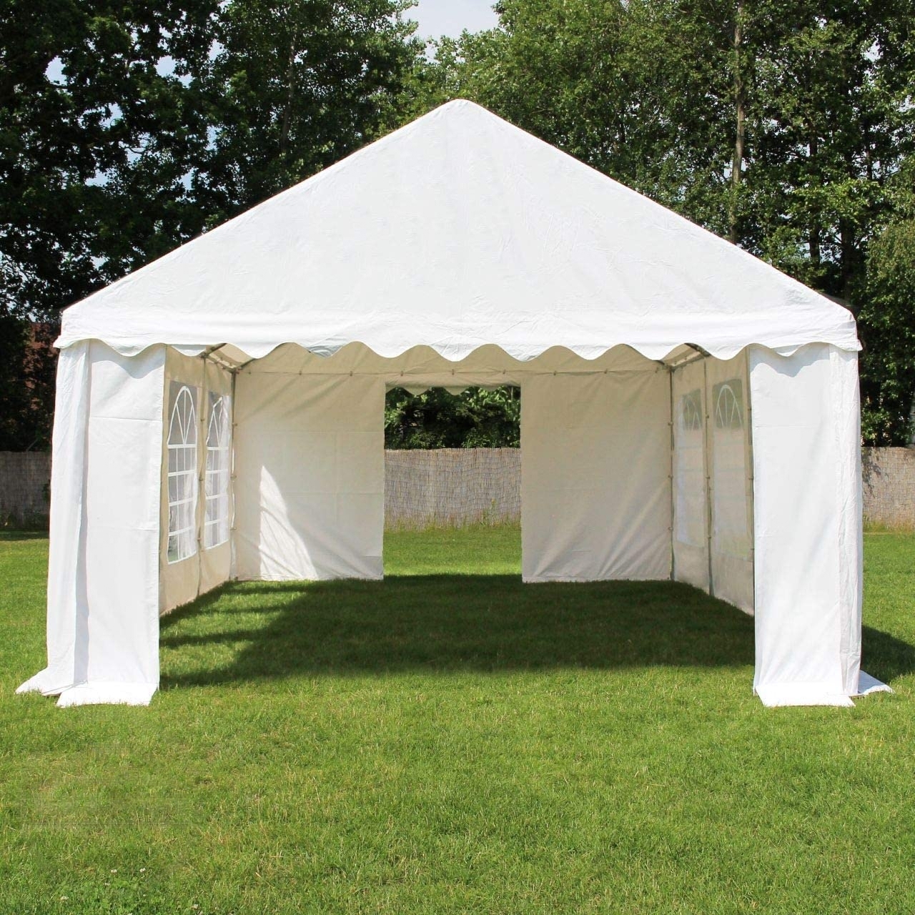Peo- ja aiatelk 3x6m, valge, PVC 700g/m2