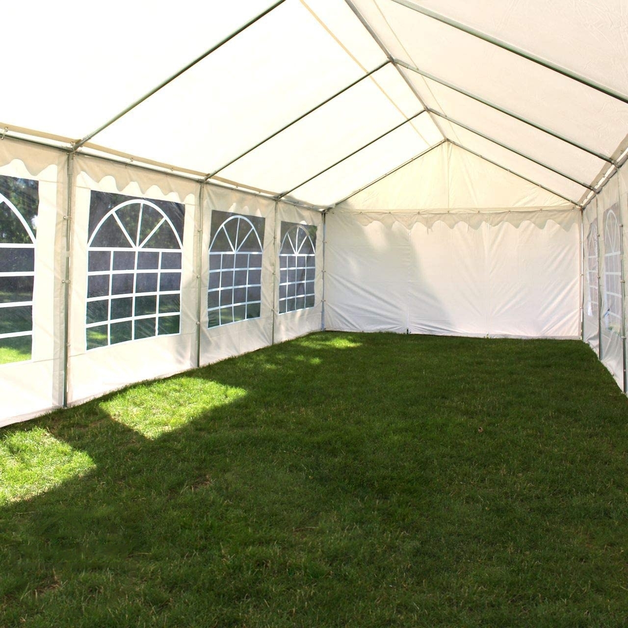 Peo- ja aiatelk 3x6m, valge, PVC 700g/m2