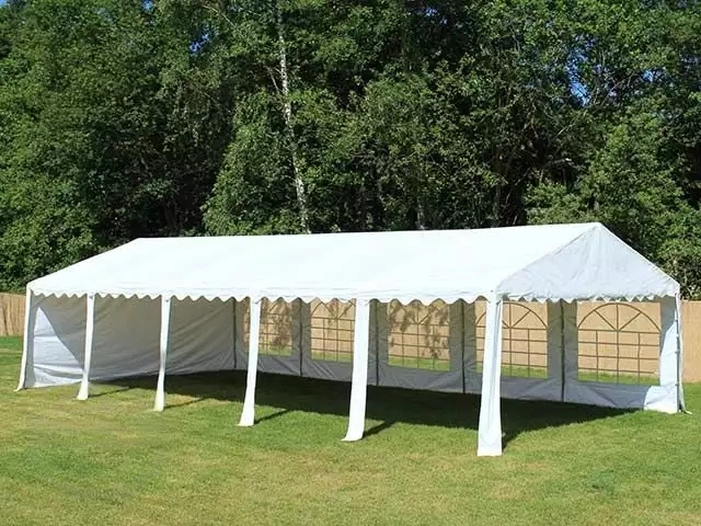 Peo- ja aiatelk 3x6m, valge, PVC 700g/m2