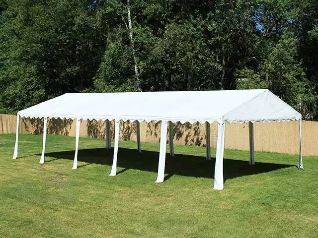 Peo- ja aiatelk 3x6m, valge, PVC 700g/m2