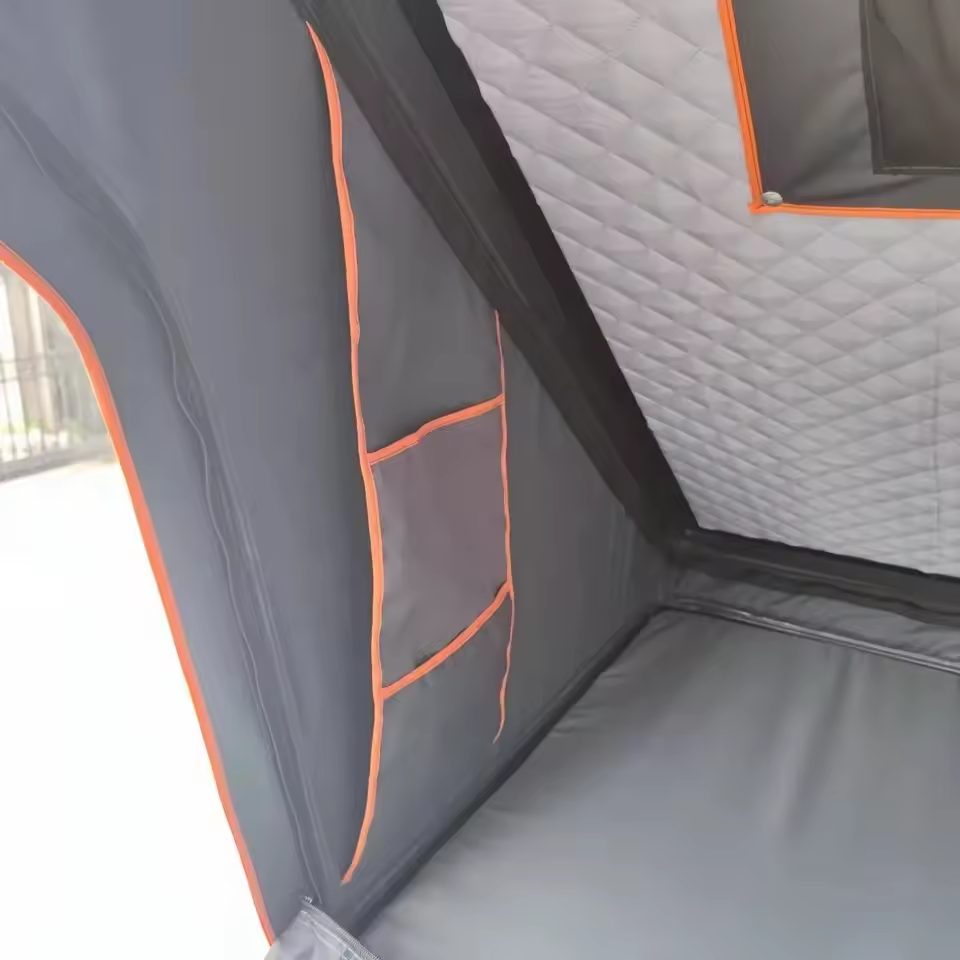 Auto katusetelk 210 x 130cm, must, kolmnurk