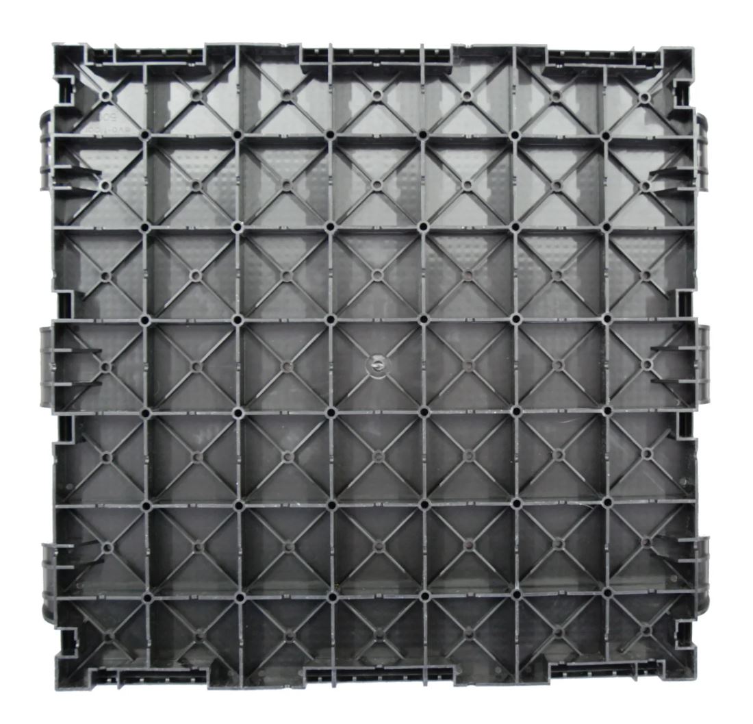 Plastic floor Evo-floor 0.5x0.5m, gray